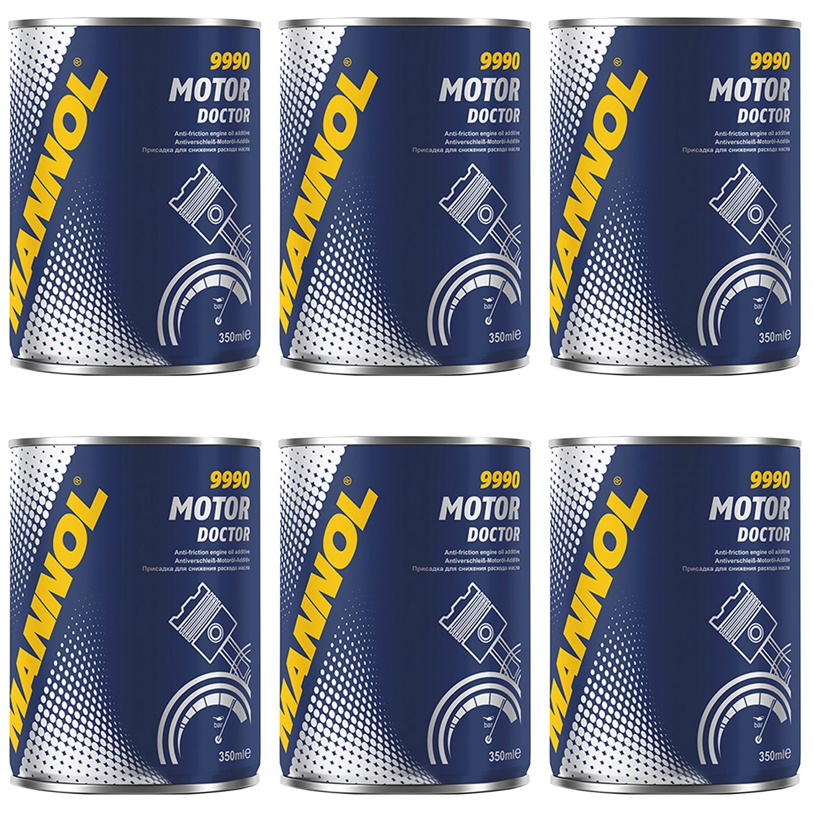 Mannol Öl-Additiv 6 x Motor Doctor Flush 350ml 9990 Additiv ...