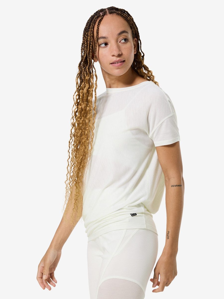 SUPER.NATURAL T-Shirt asymmetrisch geschnittenes W YOGA LOOSE TEE für Damen. € 80,00