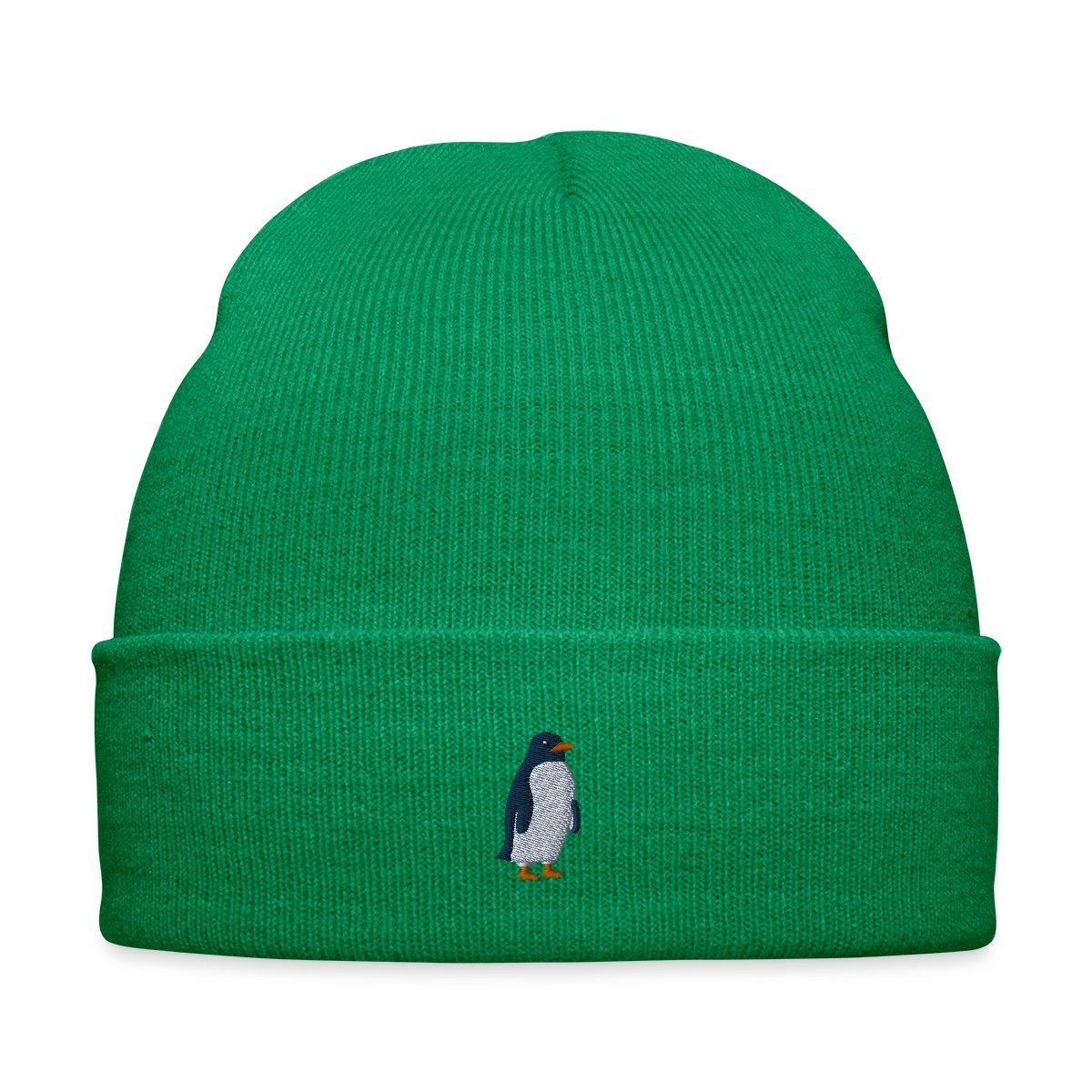 Beanie Kleiner Pinguin Stickerei Bestickte Wintermütze