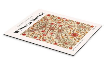 Posterlounge XXL-Wandbild William Morris, Lilies and Roses No. 32, Wohnzimmer Orientalisches Flair Grafikdesign