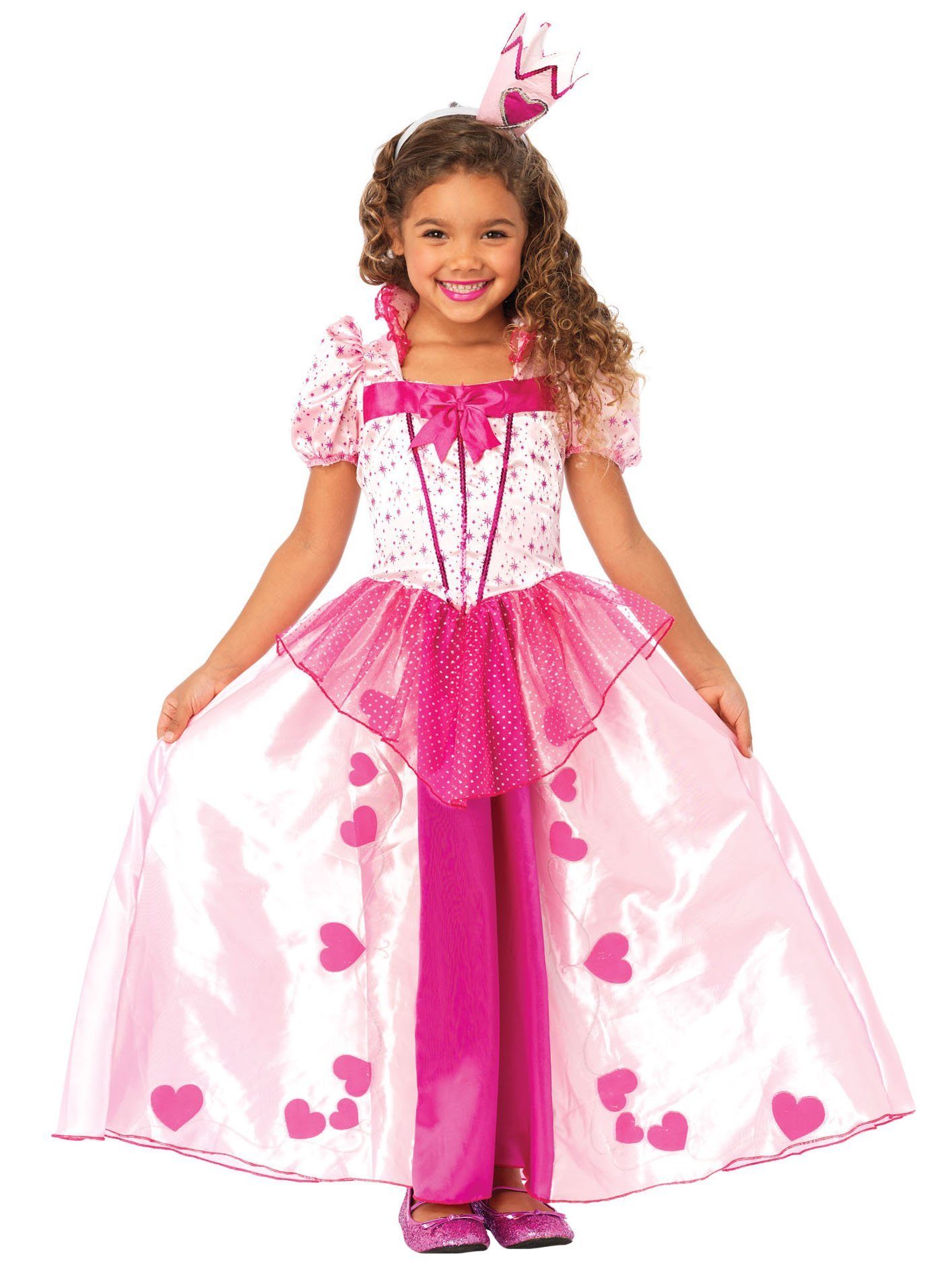 Leg Avenue Prinzessin-Kostüm Herzchen Prinzessin Kostüm für Kinder, Herzallerliebstes Märchenkleid für Mädchen