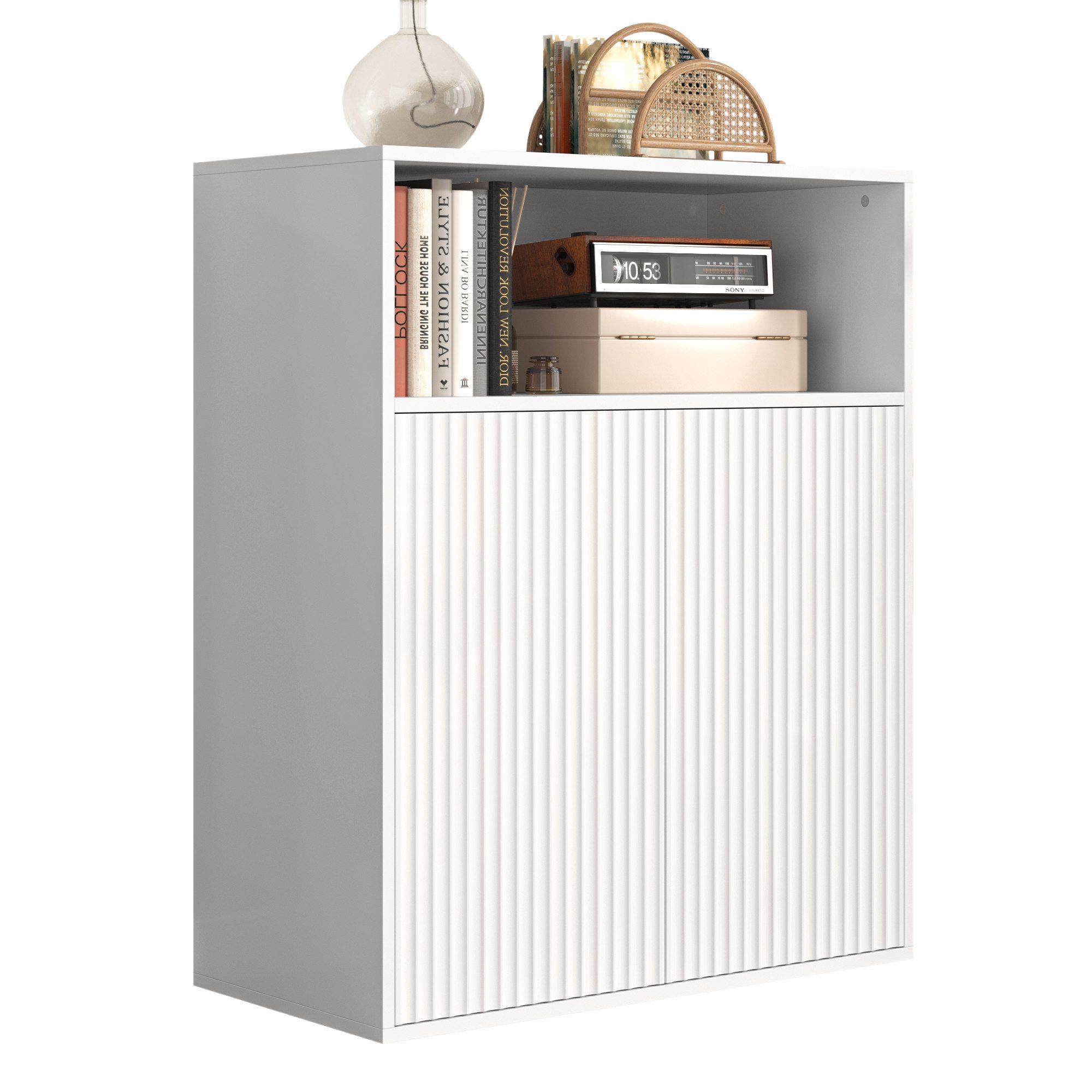 MODFU Sideboard Aufbewahrungsschrank mit zwei magnetischen günstig online kaufen