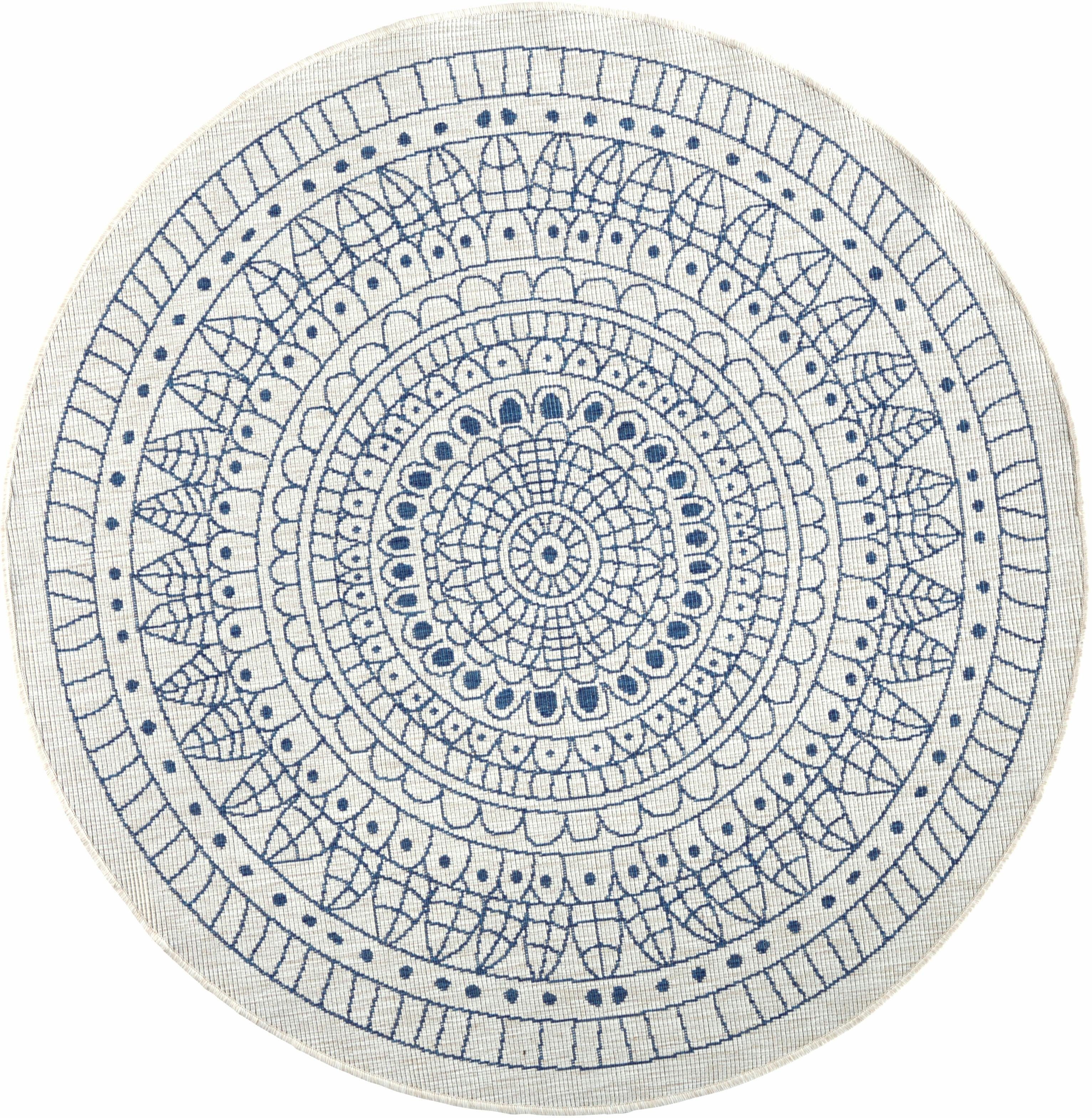 HANSE Home Teppich Porto Wendeteppich, rund, Höhe: 5 mm, In-& Outdoor, Wetterfest, Balkon, Garten, Wohnzimmer, Wasserfest. Reduzierter Preis € 56,63. Unverbindliche Preisempfehlung € 99,90