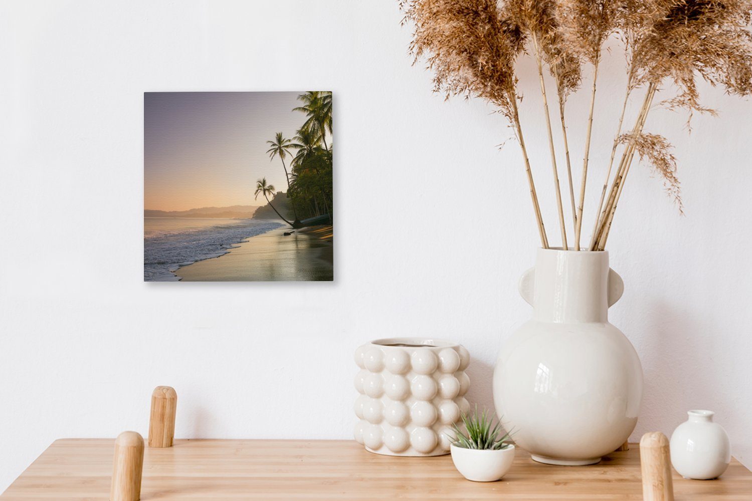 - Bilder St), für Leinwand Wohnzimmer Sonnenuntergang Strand - OneMillionCanvasses® (1 Tropisch, Leinwandbild Schlafzimmer