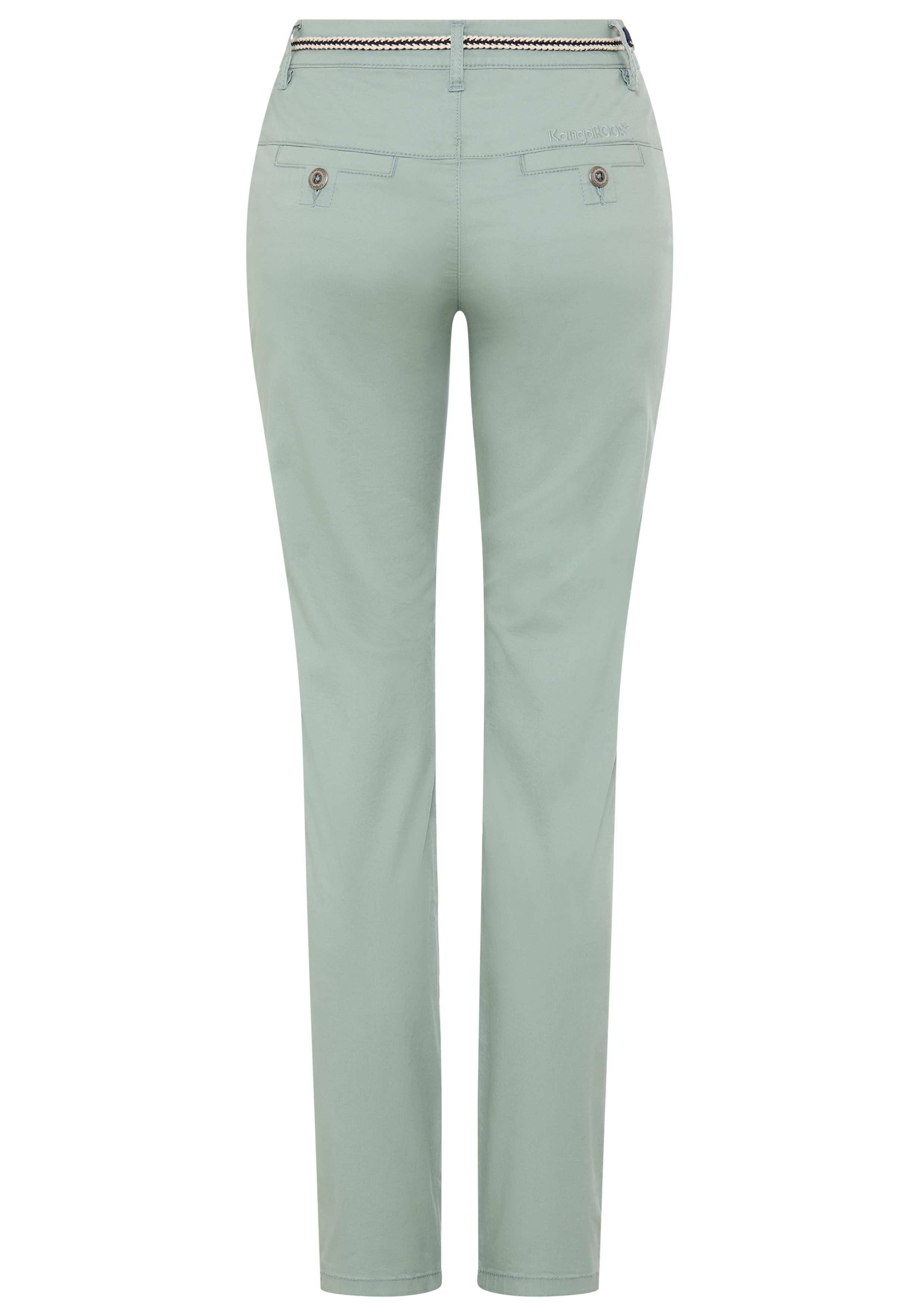 KangaROOS Chinohose (Set, 2-tlg., mit Gürtel) in schmaler Form, mit Kordel zu binden