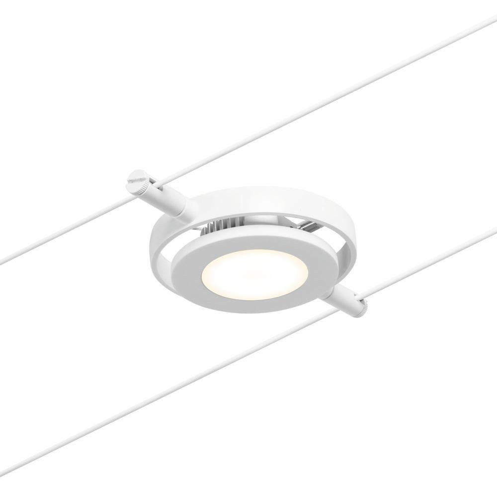 Paulmann Deckenleuchte LED Seilsystem Weiß Basisset 1400lm, Roundmac LED, verbaut, enthalten: fest Seilsystem 4,5W keine Angabe, warmweiss, 5x Ja, Chrom und Leuchtmittel in