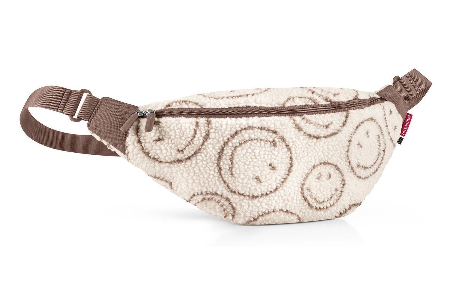 REISENTHEL® Bauchtasche CITY-BELTBAG, Cremeweiß, Braun, Polyester, 2 Liter, verstellbarer Tragegurt, Rückseiten- und Innenfach