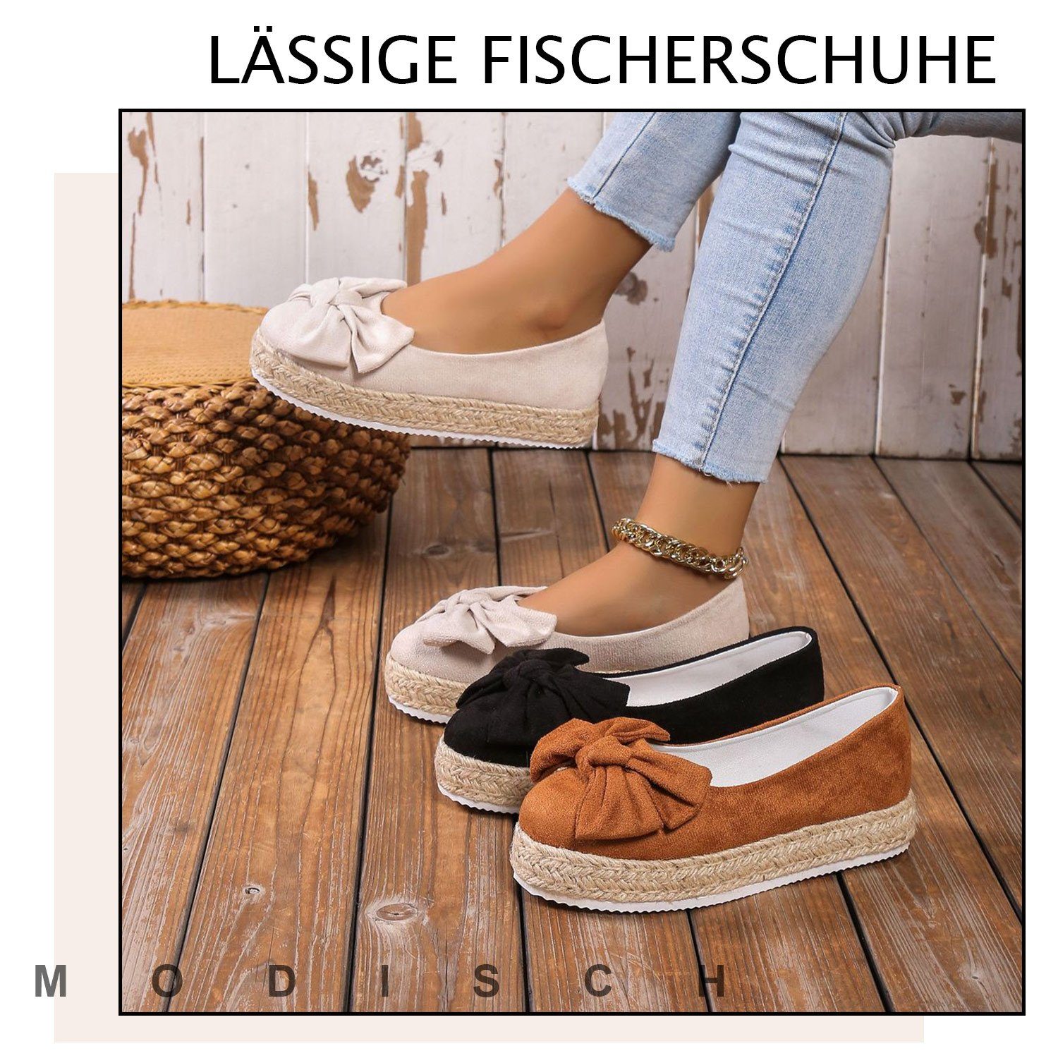 Damen Loafer Sneakers Mode Turnschuhe Braun Daisred Plattform Loafer