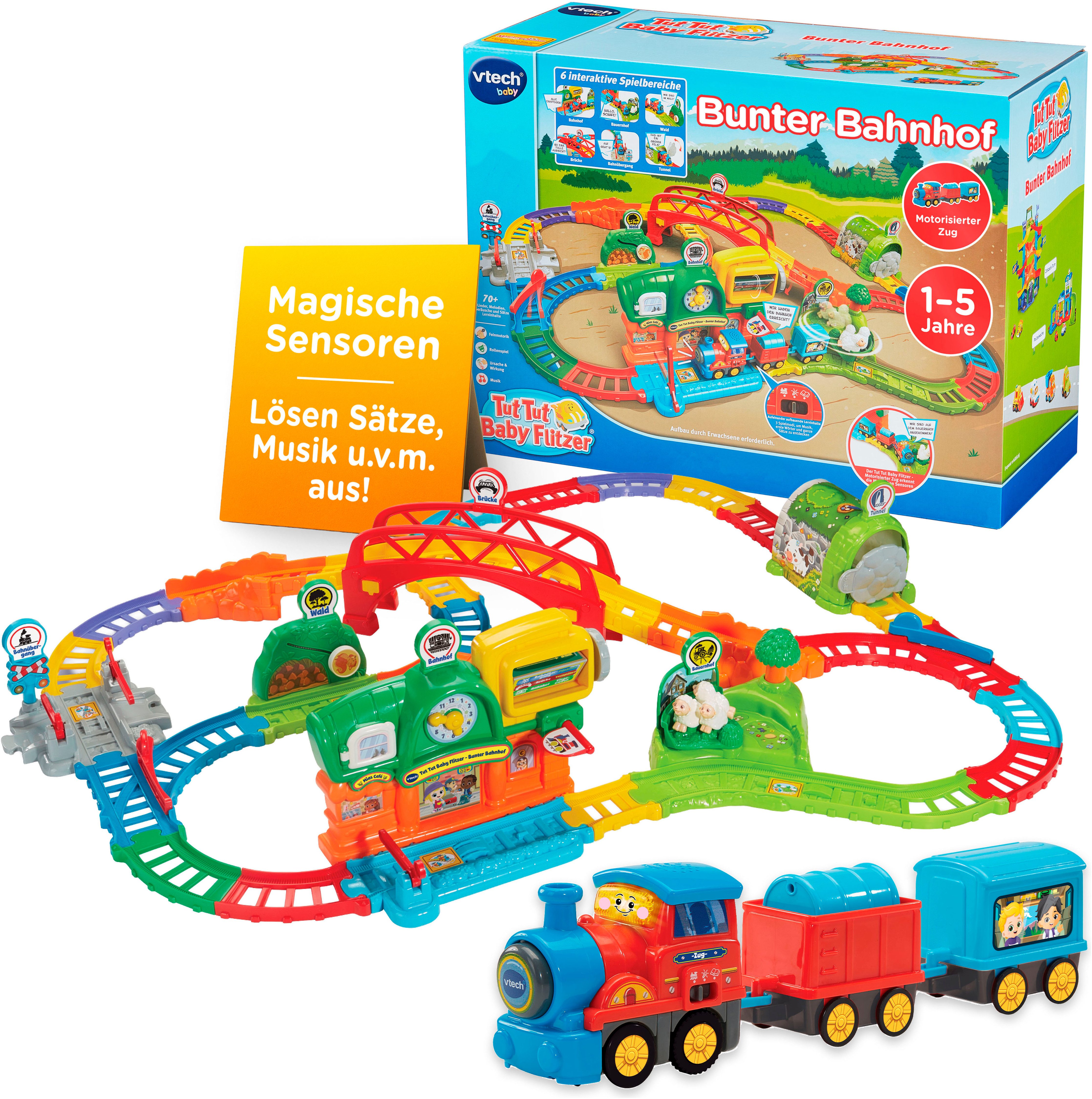 Vtech® Spielwelt Tut Tut Baby Flitzer - Bunter Bahnhof, mit Licht und Sound günstig online kaufen