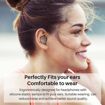 TOZO NC9 Bluetooth 5.3 Mit Hybrid Active Noise Cancellation In-Ear-Kopfhörer (Lange Akkulaufzeit von über 13 Stunden pro Ladung für unterbrechungsfreien Einsatz., Stereo In-Ear Headphones mit Immersive Sound, 3 Microphones)
