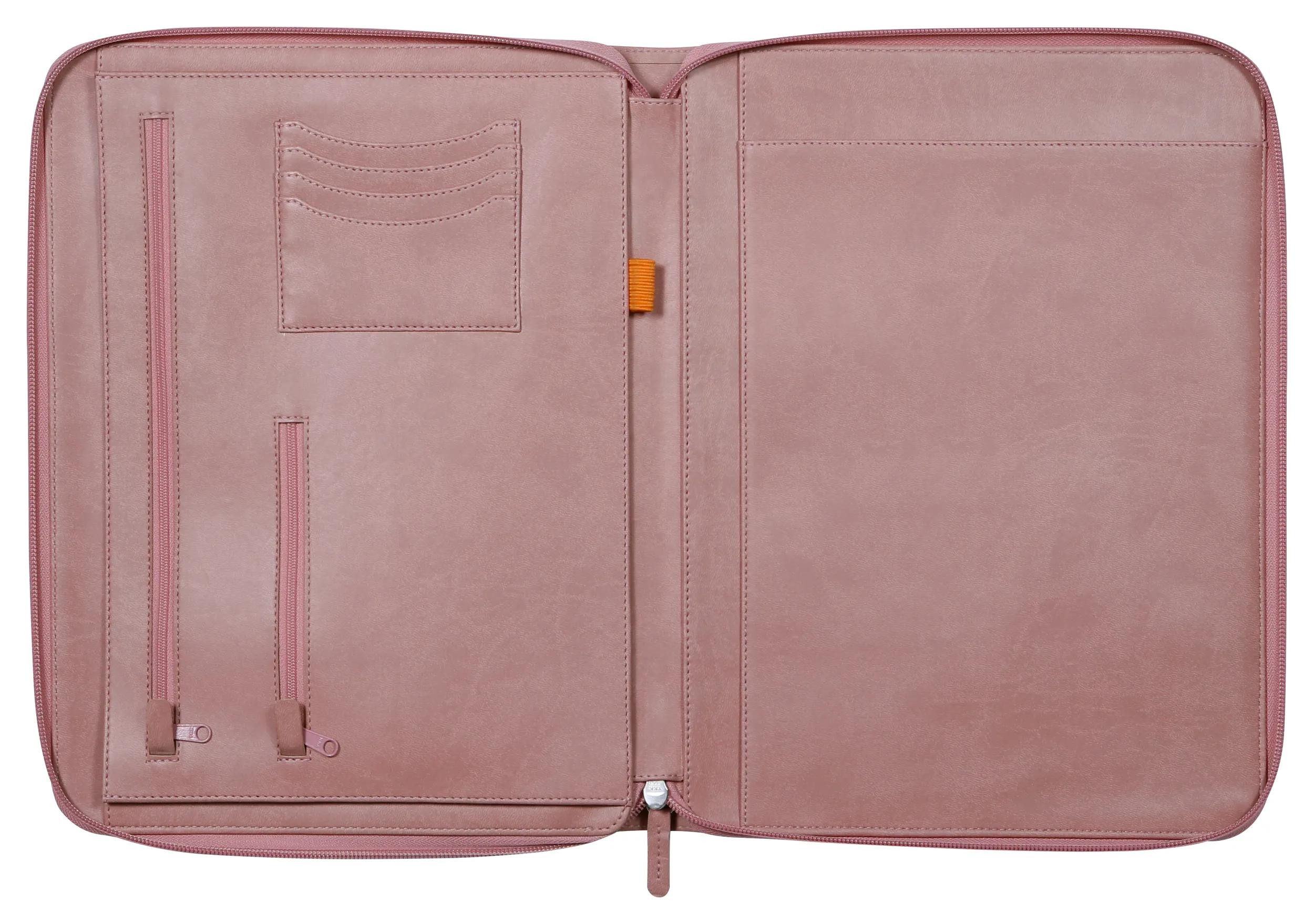 EXACOMPTA Aktentasche Konferenzmappe großes Modell 25,5x34 cm für Block A4 Rosenholz 168124C, Rhodia, Blöcke, Hefte und Notizbücher