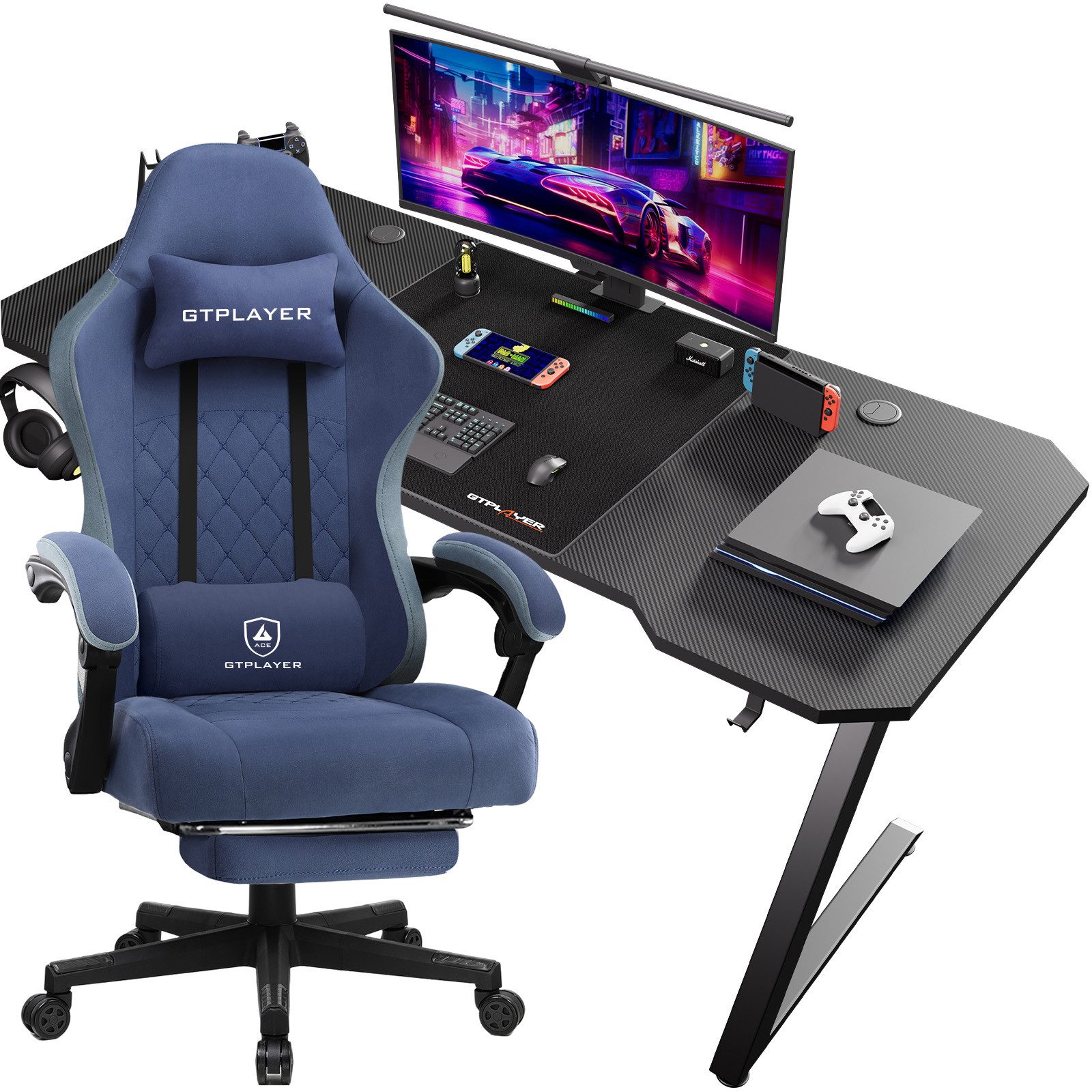 GTPLAYER Gaming-Stuhl Ergonomischer Gaming Sessel Schreibtischstuhl günstig online kaufen