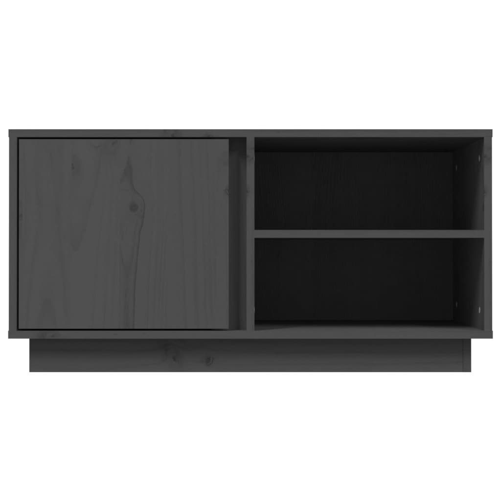 TV-Schrank cm vidaXL TV-Schrank 80x35x40,5 (1-St) Grau Kiefer Massivholz