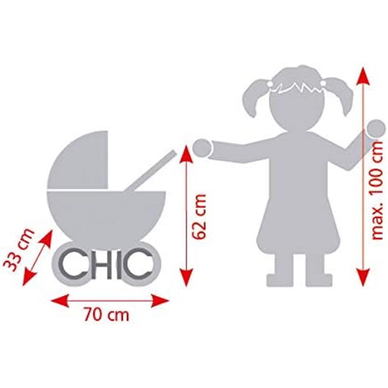 CHIC2000 Puppenwagen 612 25 Jogging Buggy "LOLA", Pflaume günstig online kaufen