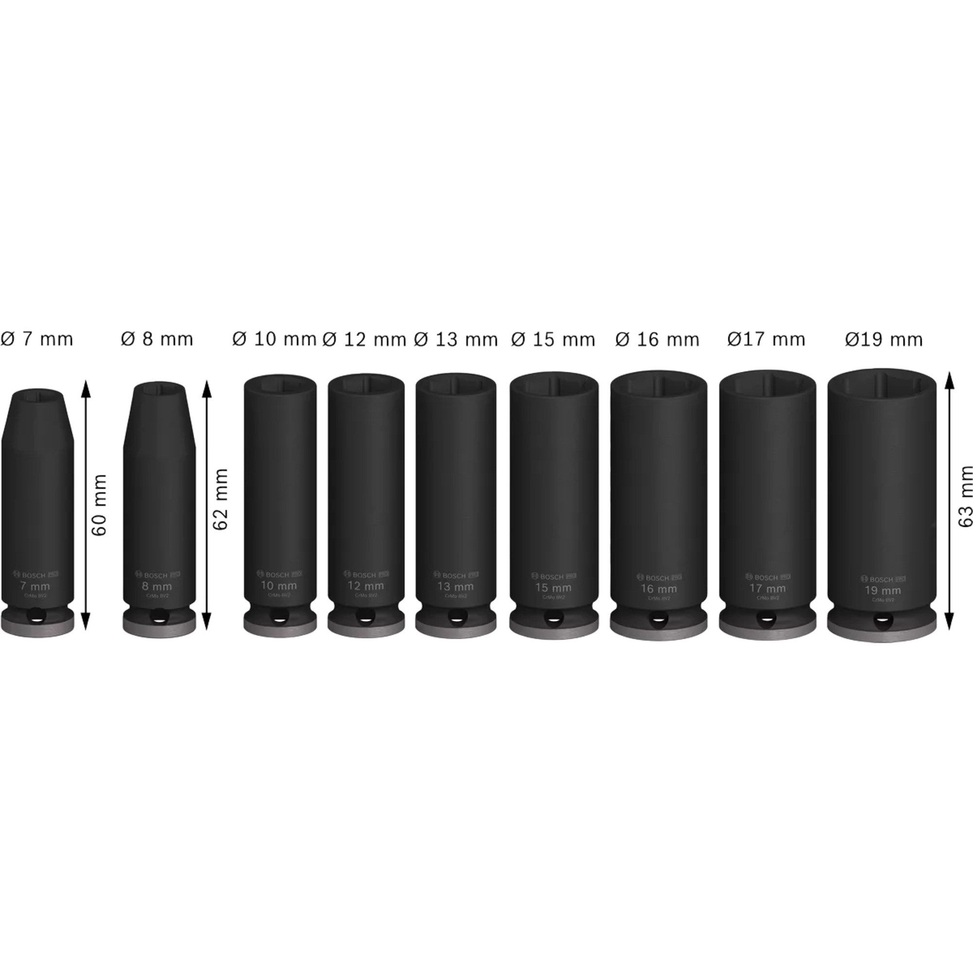 Bosch Professional Steckschlüssel Bosch Professional PRO Impact