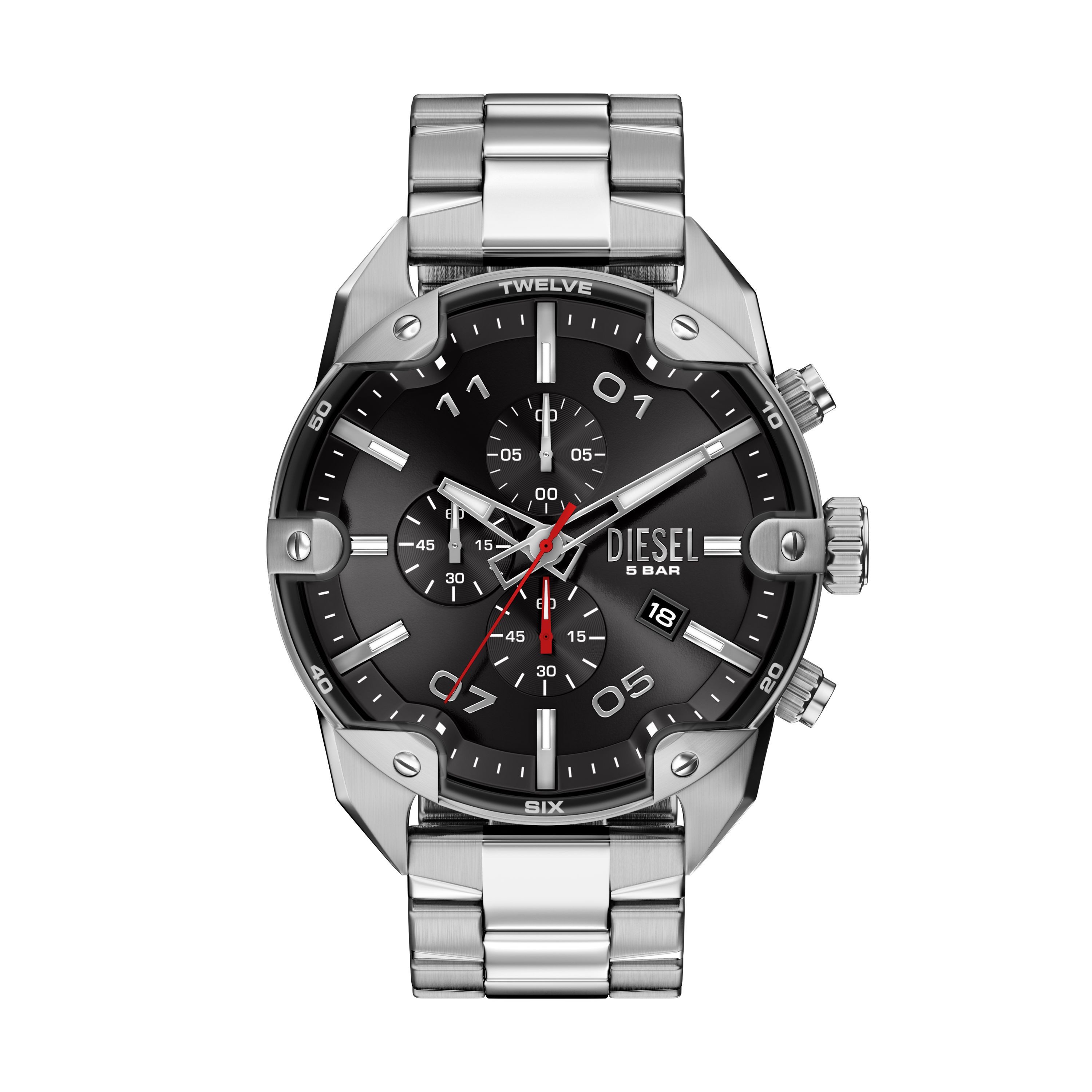 Diesel Chronograph SPIKED DZ4709, Quarzuhr, Armbanduhr, Herrenuhr, Edelstah günstig online kaufen