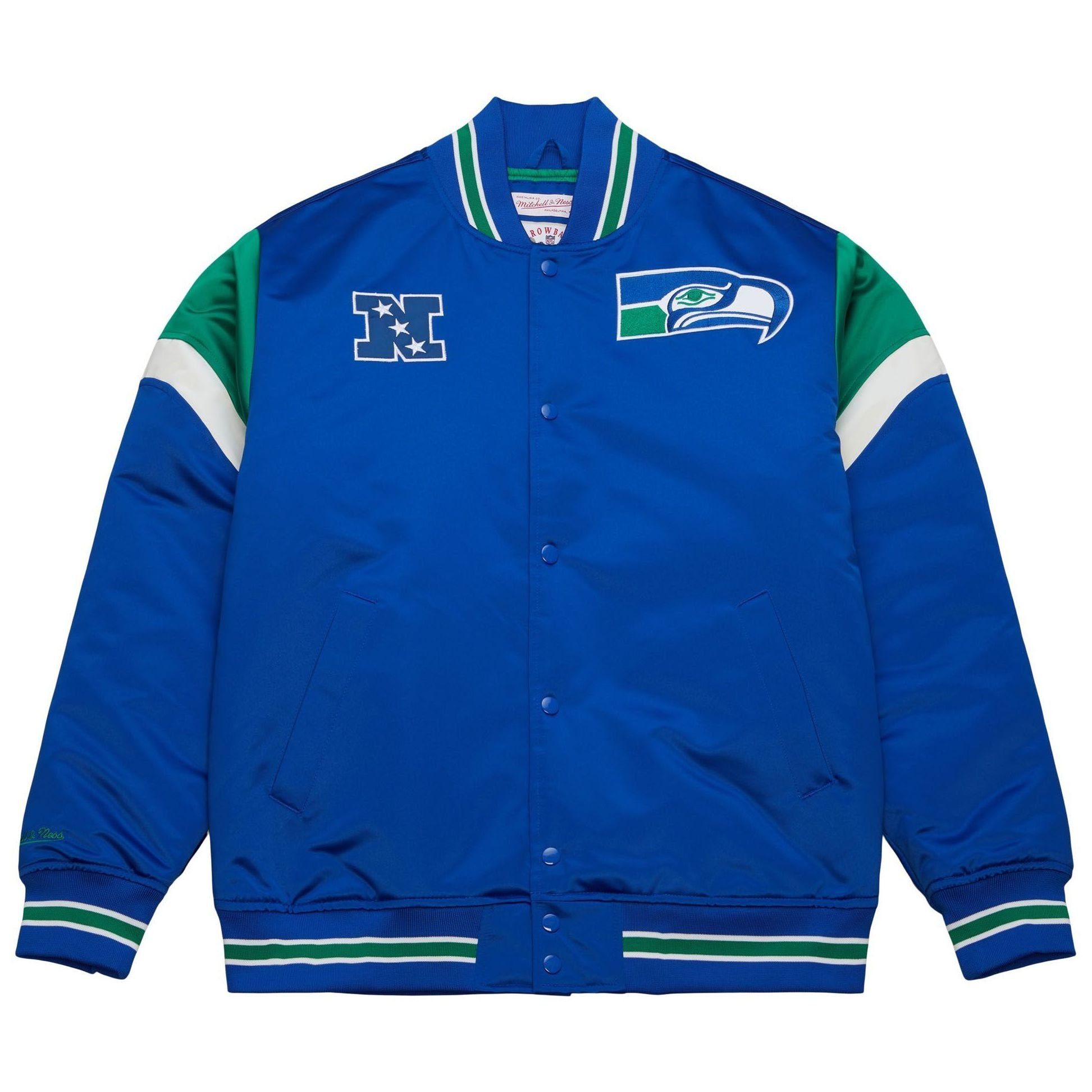 Mitchell & Ness Collegejacke Heavyweight Satin NFL Seattle Seahawks