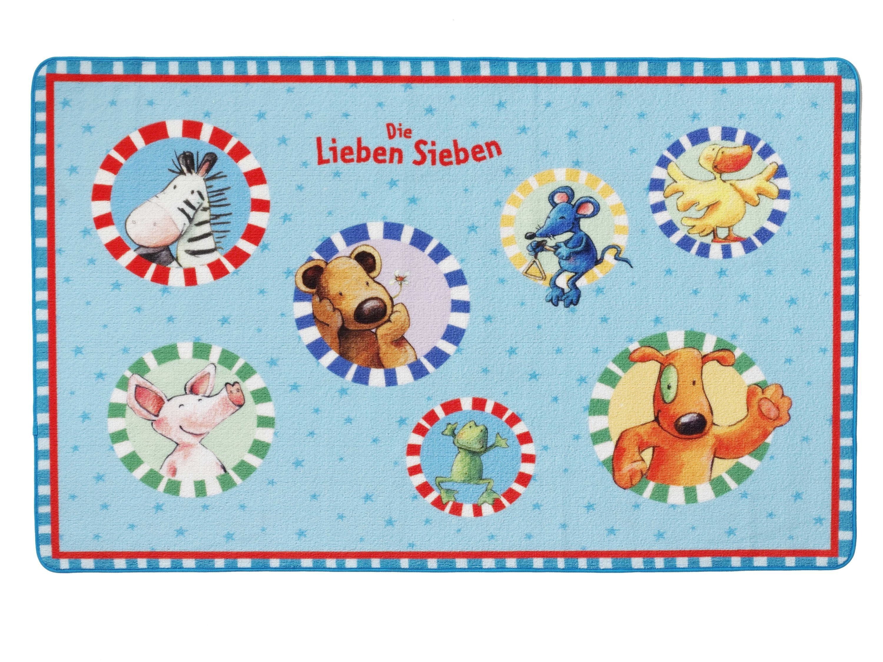 Die Lieben Sieben Kinderteppich Die Lieben Sieben 100x160cm, rechteckig