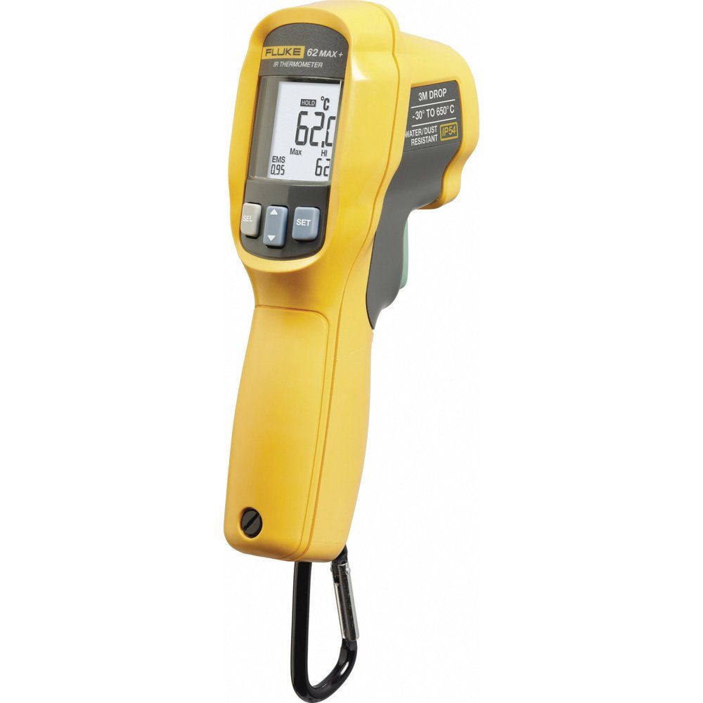 Fluke Infrarot-Thermometer Fluke 62 MAX+ Infrarot-Thermometer Optik 12:1 -30 - +650 °C