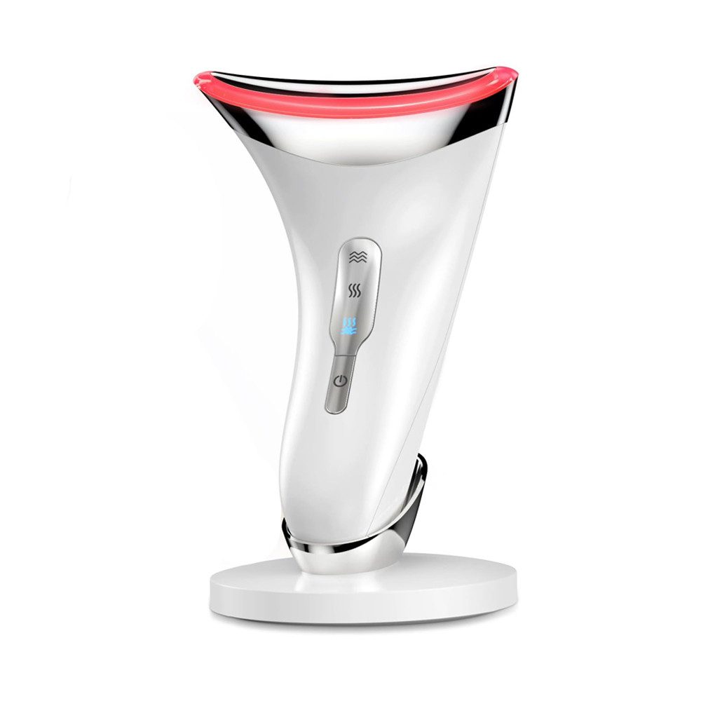 Nacken-Massagegerät Face Massager Anti Falten Gesichtsgerät massage lifting mit 3 LED Modi