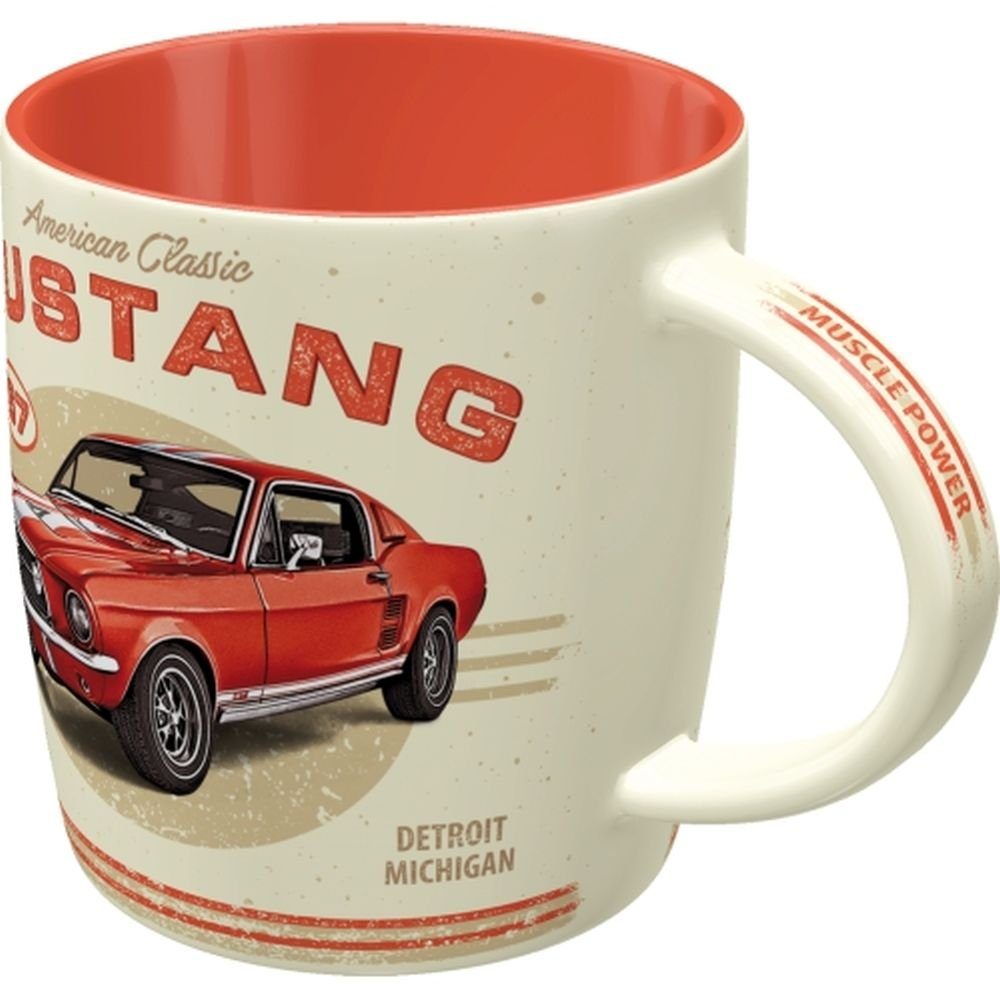 Tasse Mustang Red Nostalgic-Art GT 1967 - Ford - Kaffeetasse
