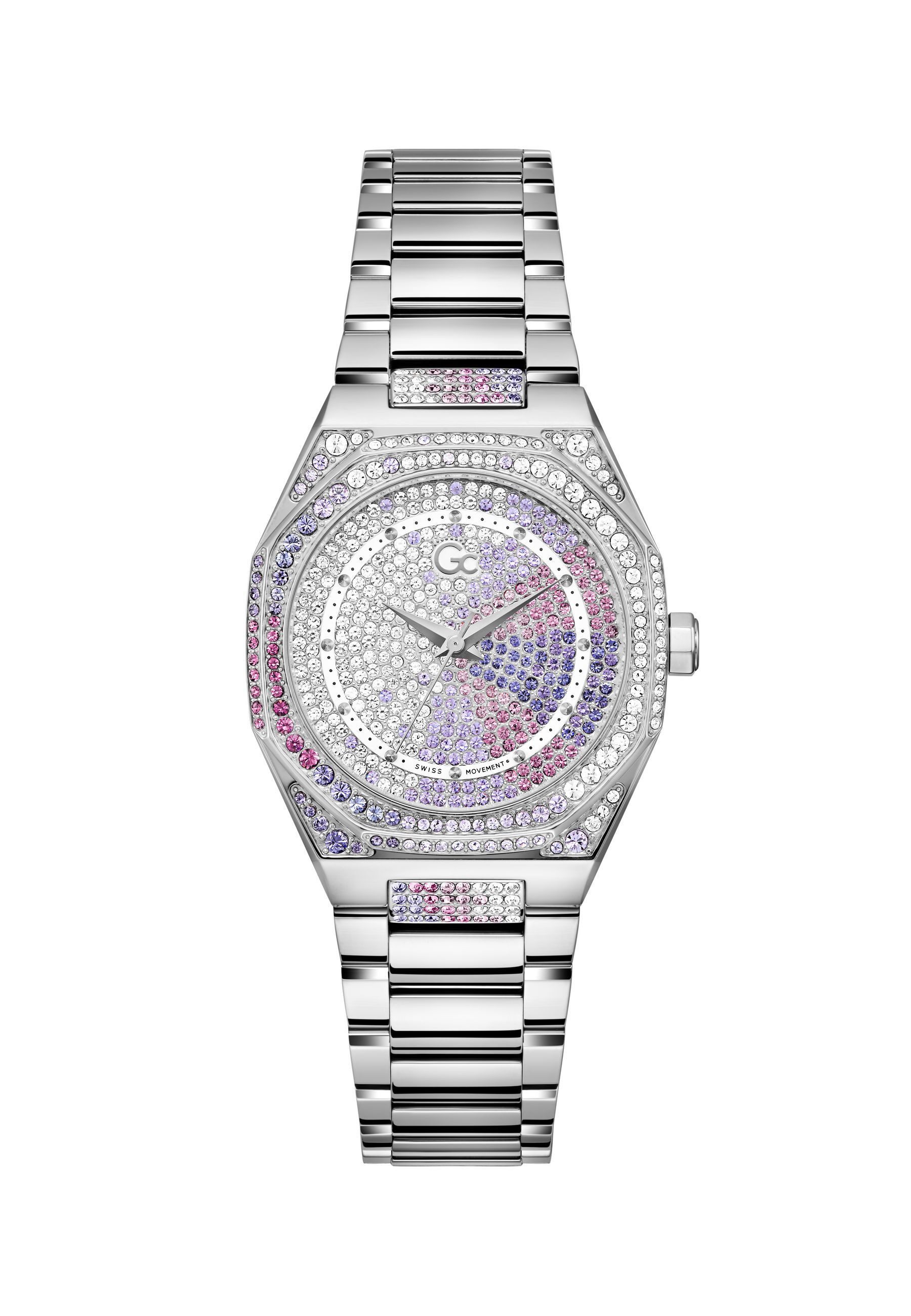 Guess Collection Quarzuhr Gc Coussin Sleek Lady, (1-tlg), Quartz Analog