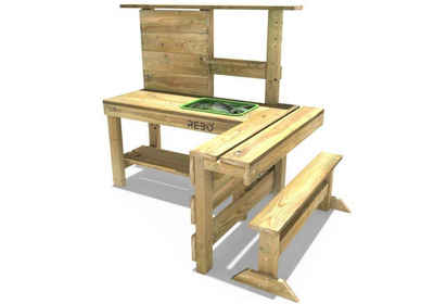 REBO Sandkasten »REBO Matschküche Skorpion Spielturm aus Holz in grün«