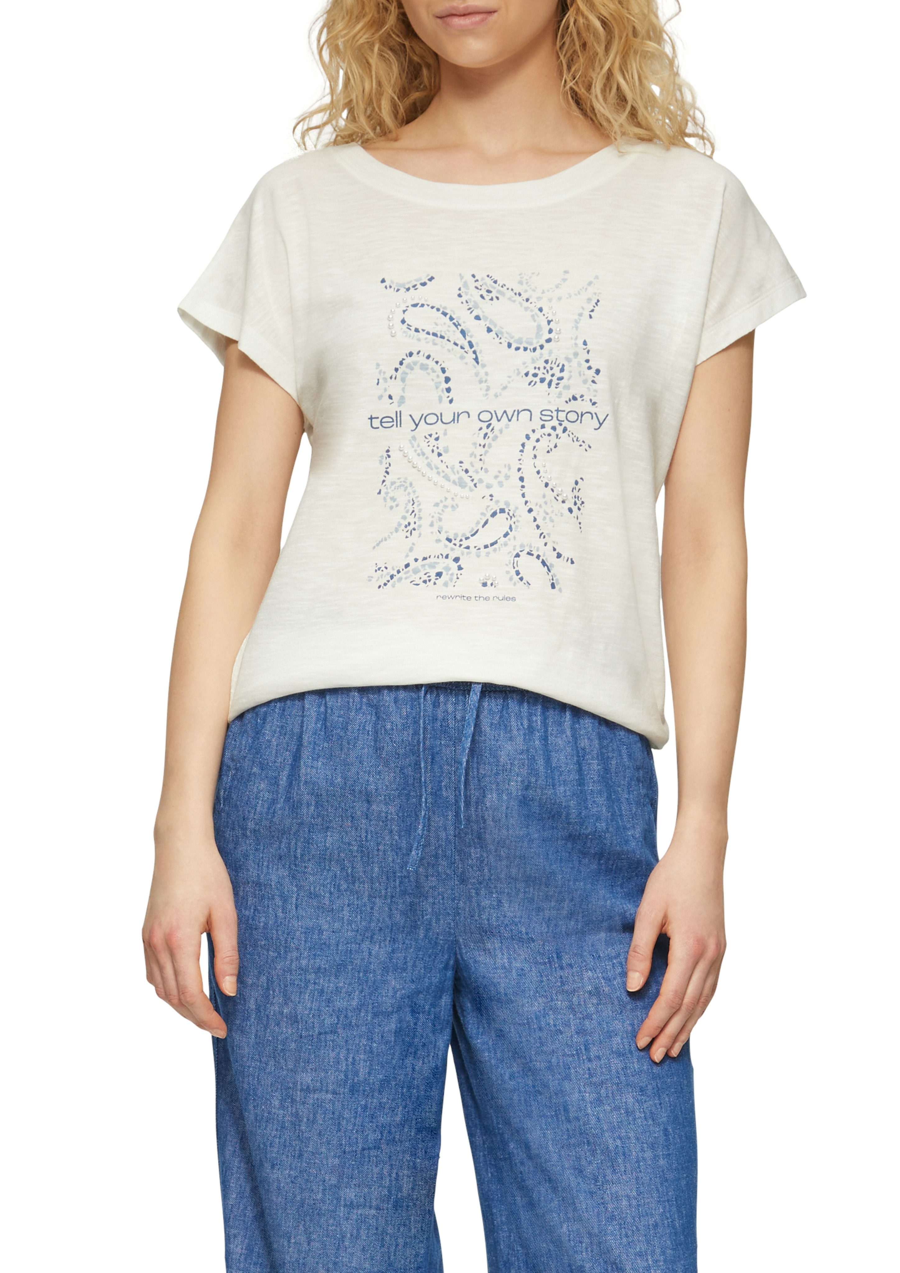 s.Oliver T-Shirt mit Artwork Print günstig online kaufen