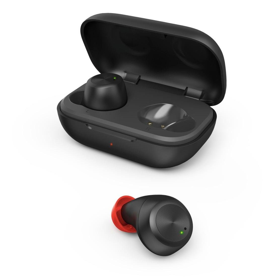 Ladebox) Bluetooth, mit schwarz Wireless Sprachsteuerung Google Sport Hama kompatibel integrierte (Freisprechfunktion, für Bluetooth-Kopfhörer Alltag, A2DP Steuerung Anrufe Now, AVRCP 4 In-Ear ultraleicht, True Bluetooth, True Siri, und und HFP, Spritzwasserschutz, für Siri, Bluetooth-Kopfhörer Wireless, IPX Google Musik, Assistant, Sprachsteuerung,