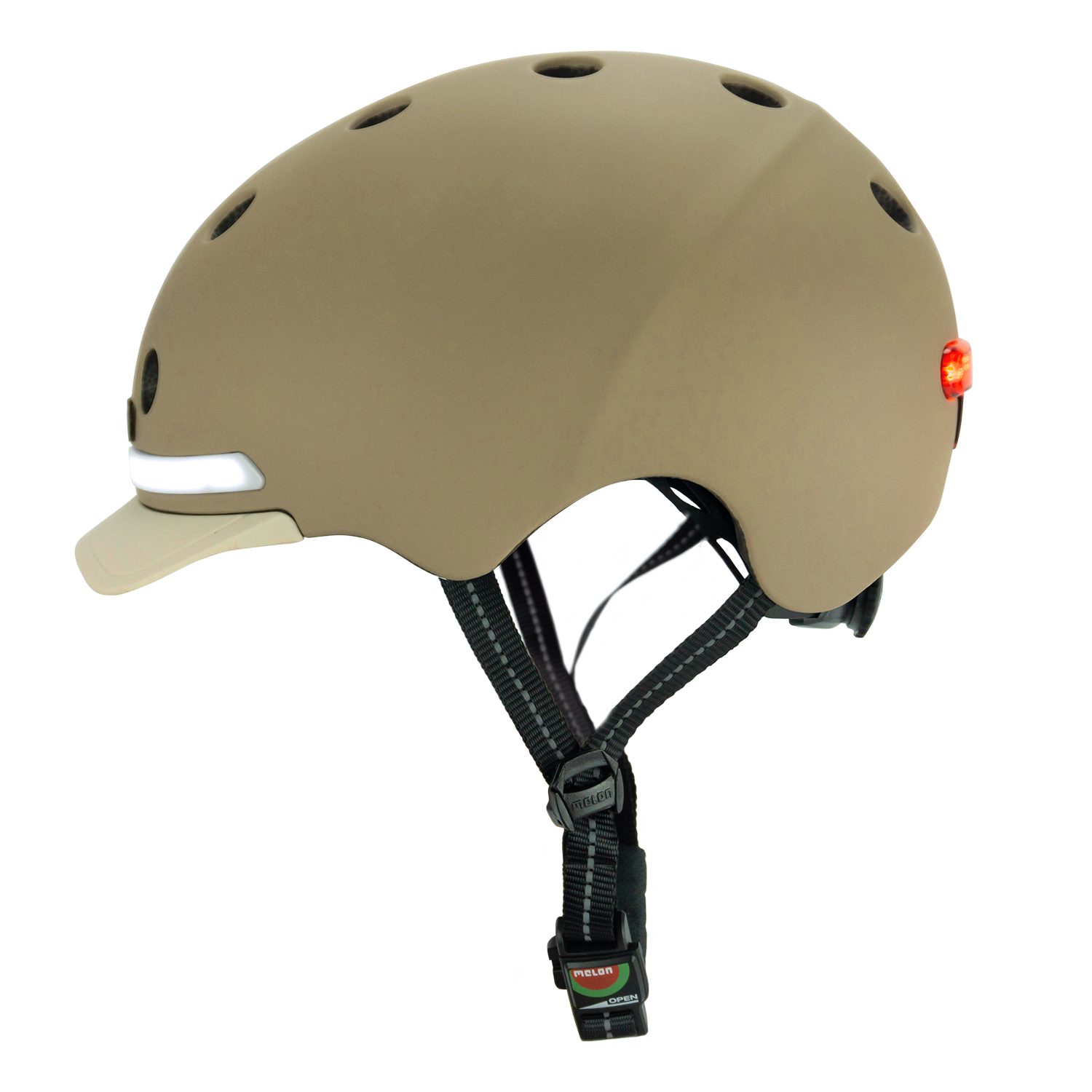 Melon Fahrradhelm E-Series Moonlight mit Vorder- und Rücklicht, super leicht, Magnetverschluss, größenverstellbar, mehr als 50 Designs