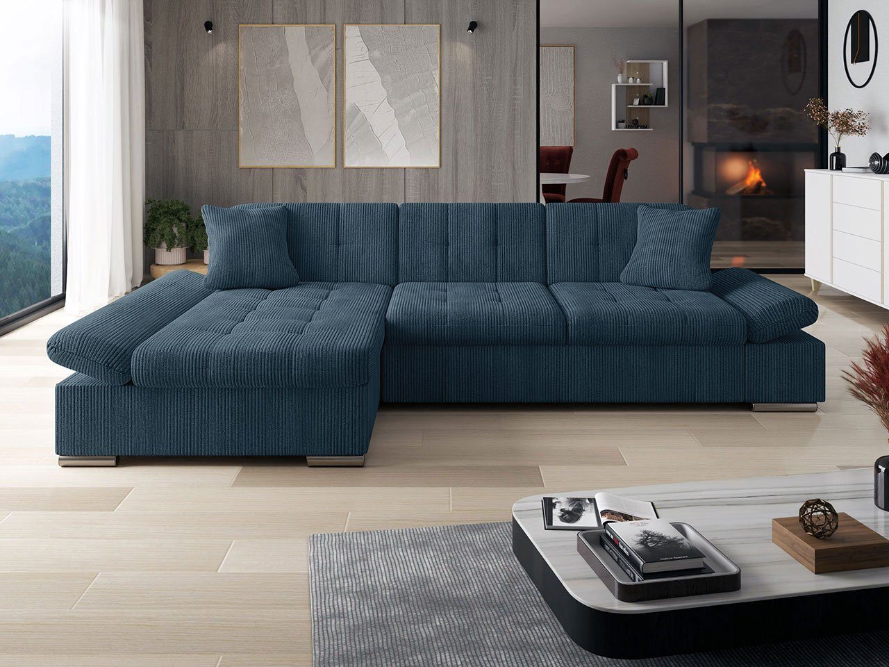 MIRJAN24 Ecksofa Malwi Cord, mit Schlaffunktion günstig online kaufen