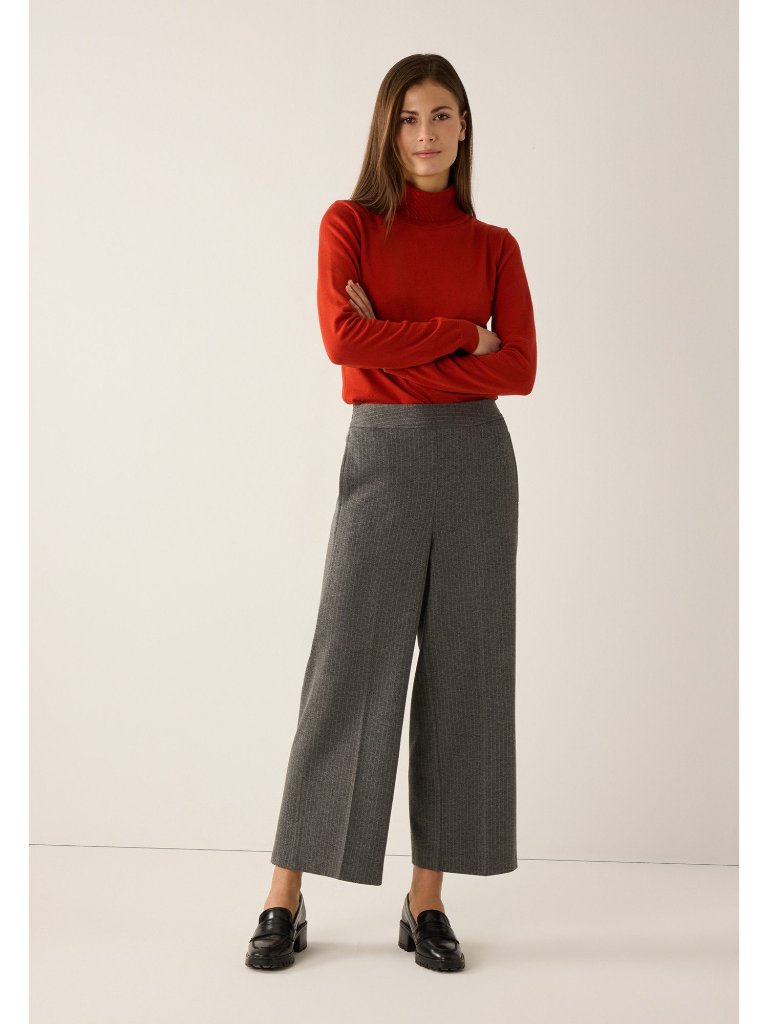 MORE&MORE Rundhalspullover figurbetonter Rollkragenpullover günstig online kaufen