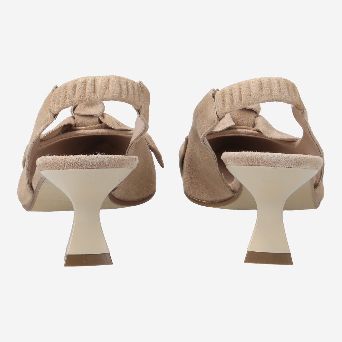 Lüke Schuhe Lüke Schuhe AURA CAMEL, Peeptoes & Slingpumps, Camel / Beige, Damen Peeptoepumps