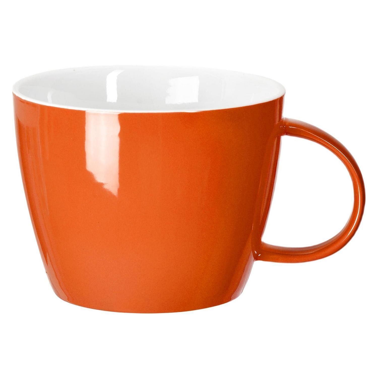 LuxusKollektion Tasse Große Keramiktasse Orange 900ml, Keramik