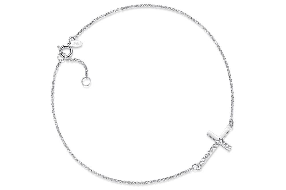 Silberkettenstore Fußkette Fußkette Erbse 1,3mm mit günstig online kaufen