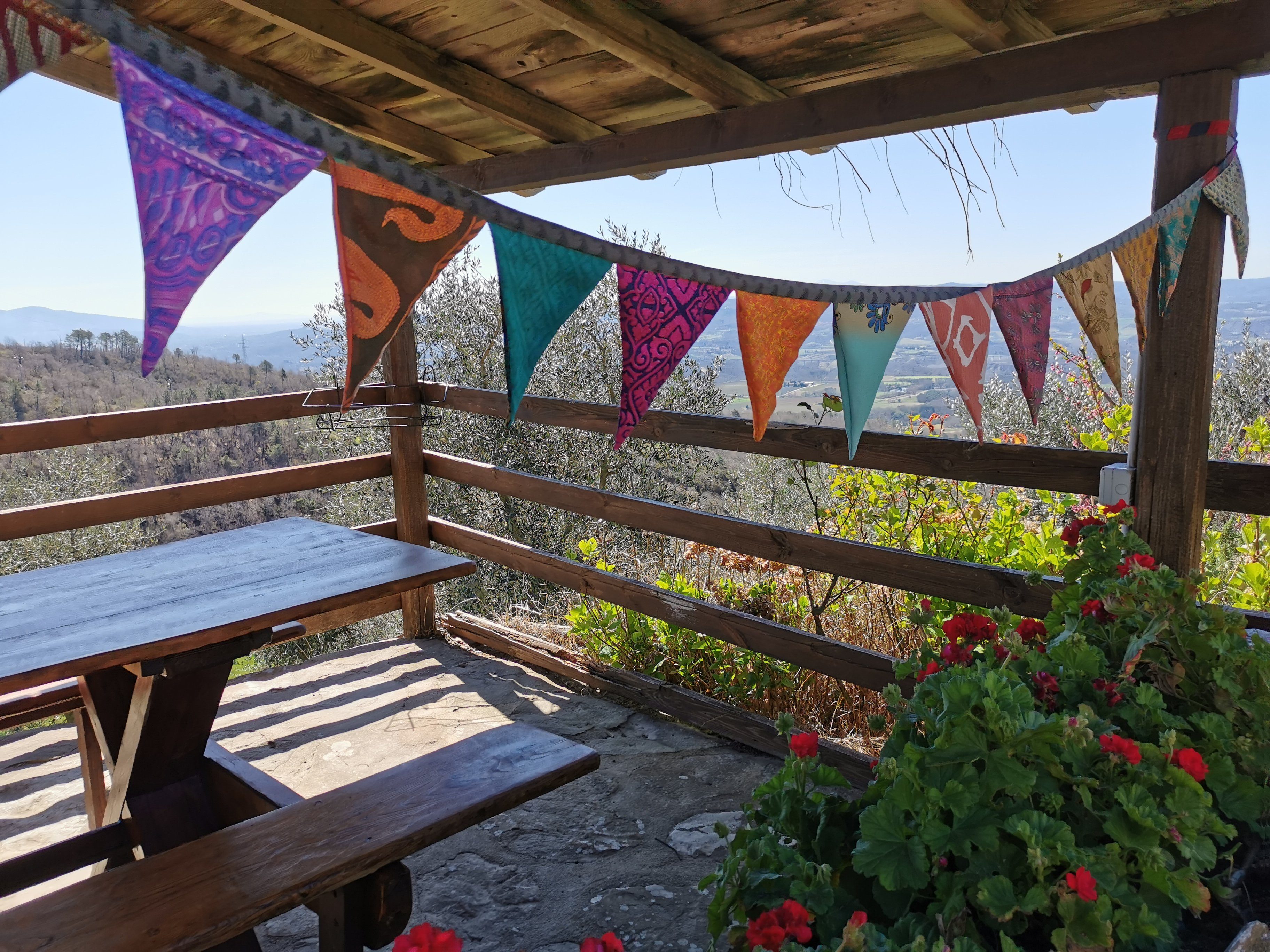 recycelten Saristoffen Wimpelkette, outdoor, & indoor für Aurelie Girlande Fahnen aus Bunte Girlande