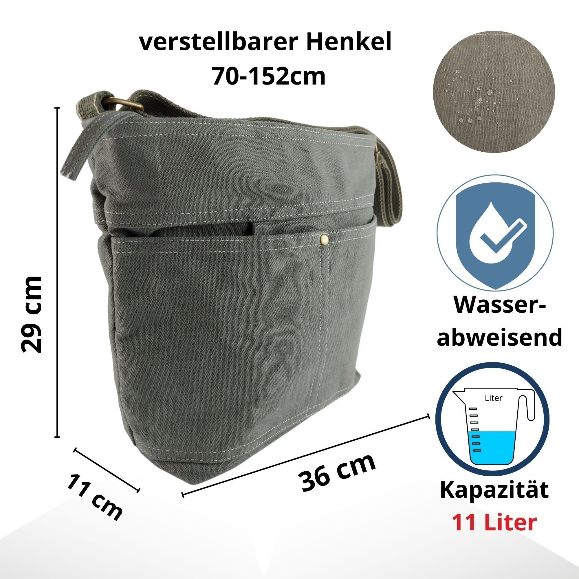Domelo Umhängetasche Vegane Umhängetasche Handtasche Schultertasche günstig online kaufen
