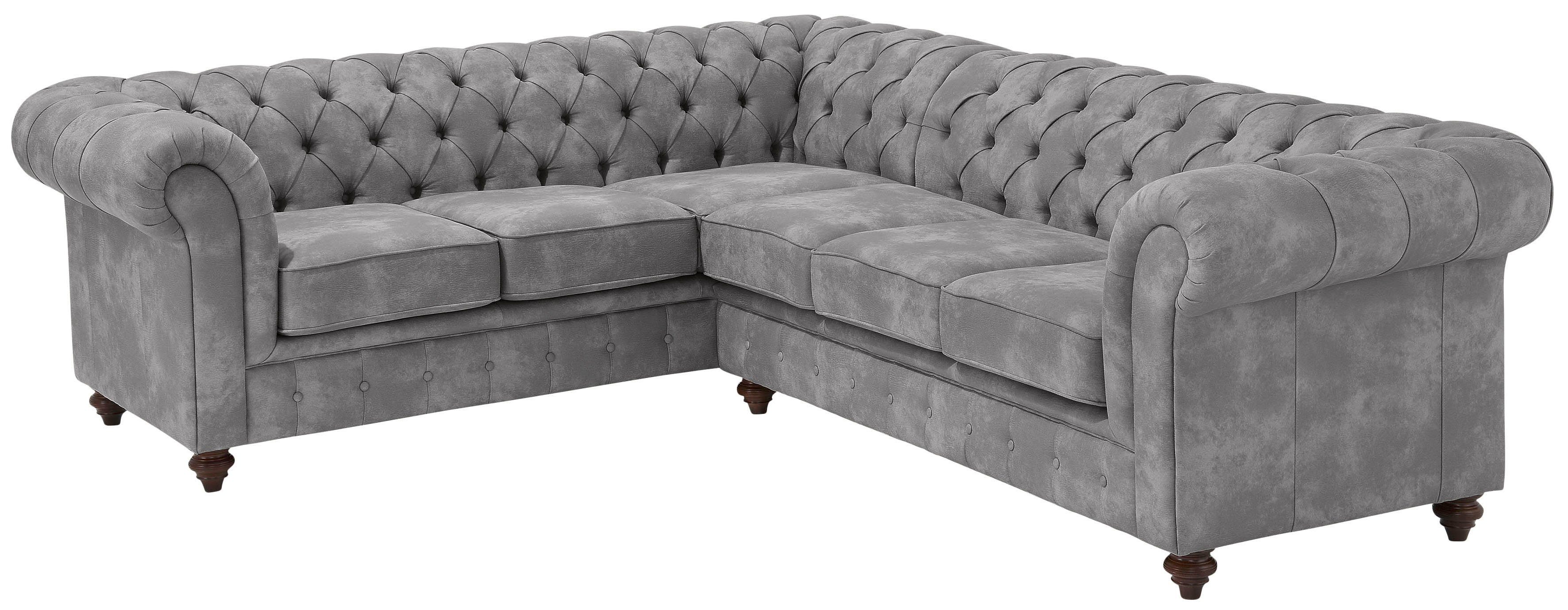 Home affaire Chesterfield-Sofa Chesterfield Ecksofa, auch günstig online kaufen