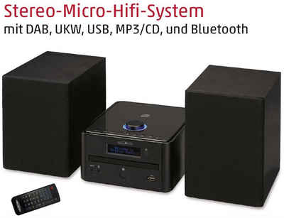 Reflexion HIF79DAB Microanlage (DAB/DAB+, UKW Radio, 80,00 W, Stereo-Micro-Hifi-System mit DAB, UKW, USB, MP3/CD, und Bluetooth)
