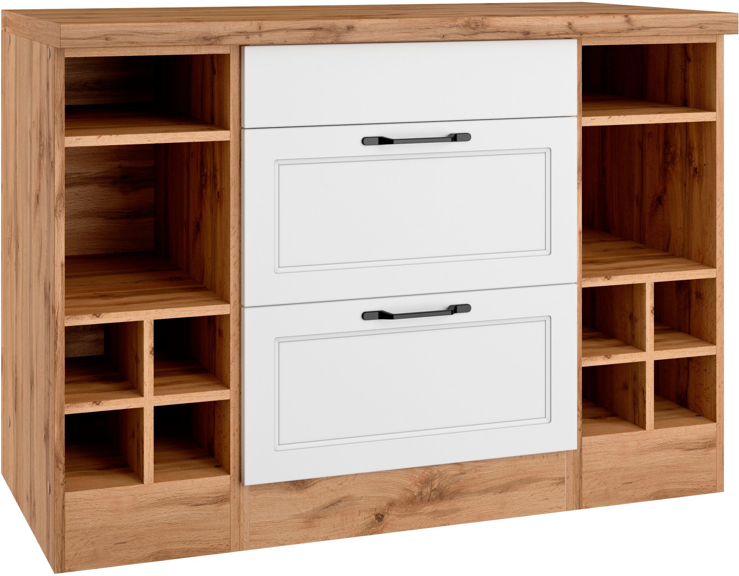 KOCHSTATION Kochfeldumbauschrank KS-Lana Breite 120 cm