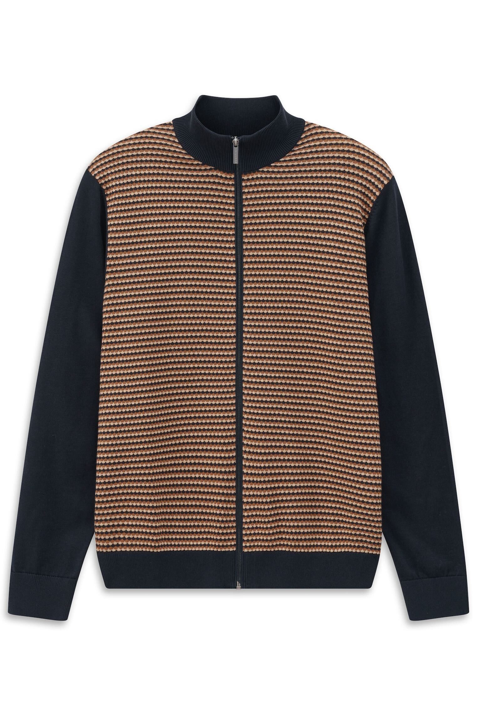 bugatti Strickjacke Regular Fit mit Struktur