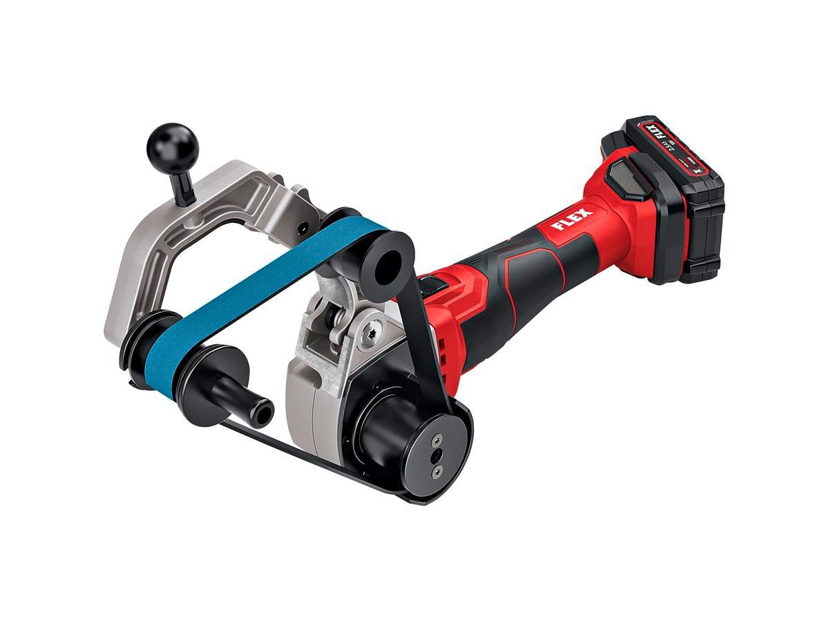 Flex Bandschleifer BRE 50-F 18-EC C, max. 3760 U/min, (Solo Version ohne Akku/Ladegerät, im Karton), rehzahlvorwahl, Drehzahlkonstanthaltung, Sanftanlauf