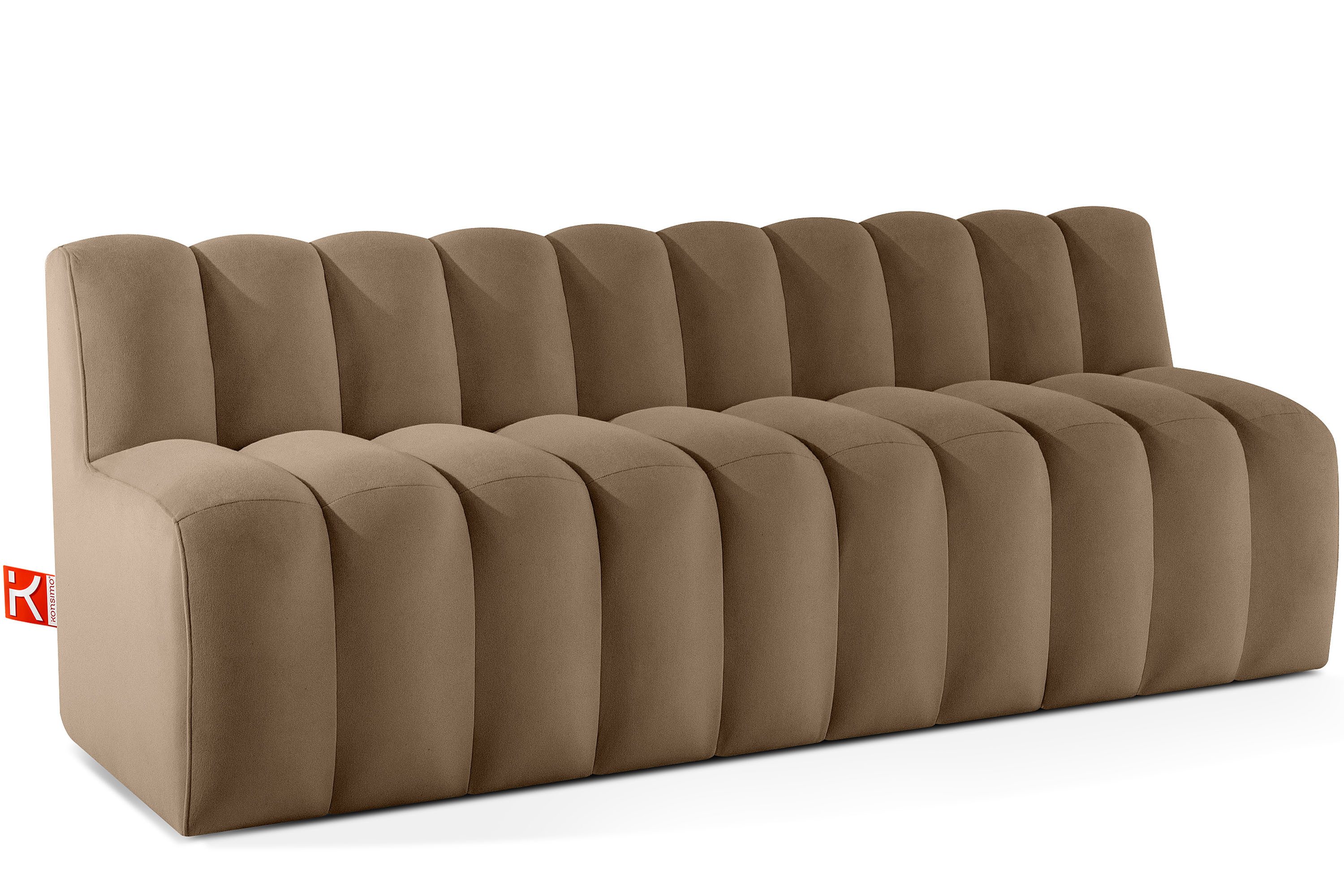 KONSIMO® Sofa CORDA Einzelsofa, Küchensofa, Polsterbank, Küchenbank, Breite: 200 cm, hergestellt in der EU, moderne Eleganz, ideal für Restaurantbereiche