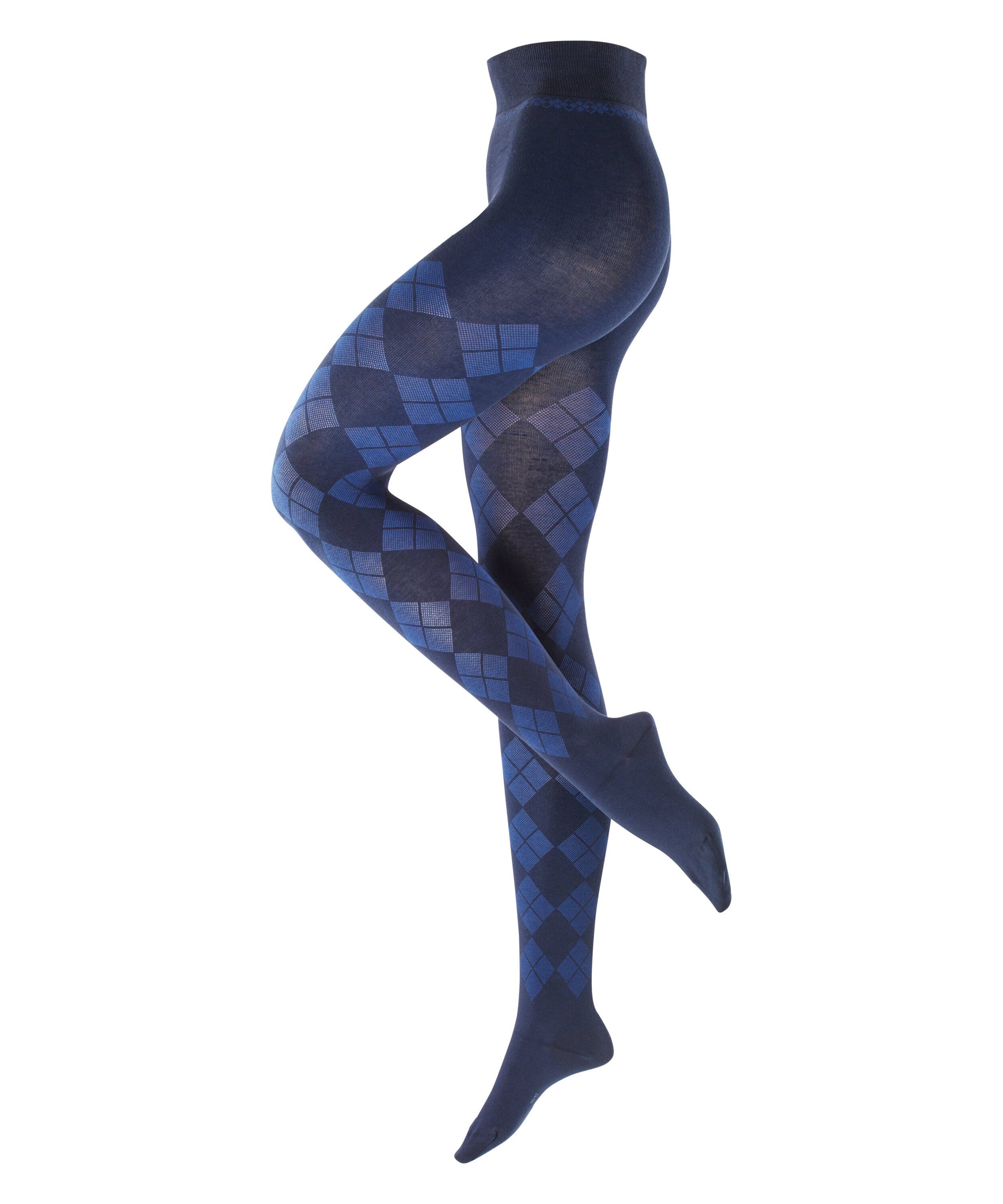 Burlington Strickstrumpfhose Elegant Essence (1 St) mit Argyle-Muster günstig online kaufen