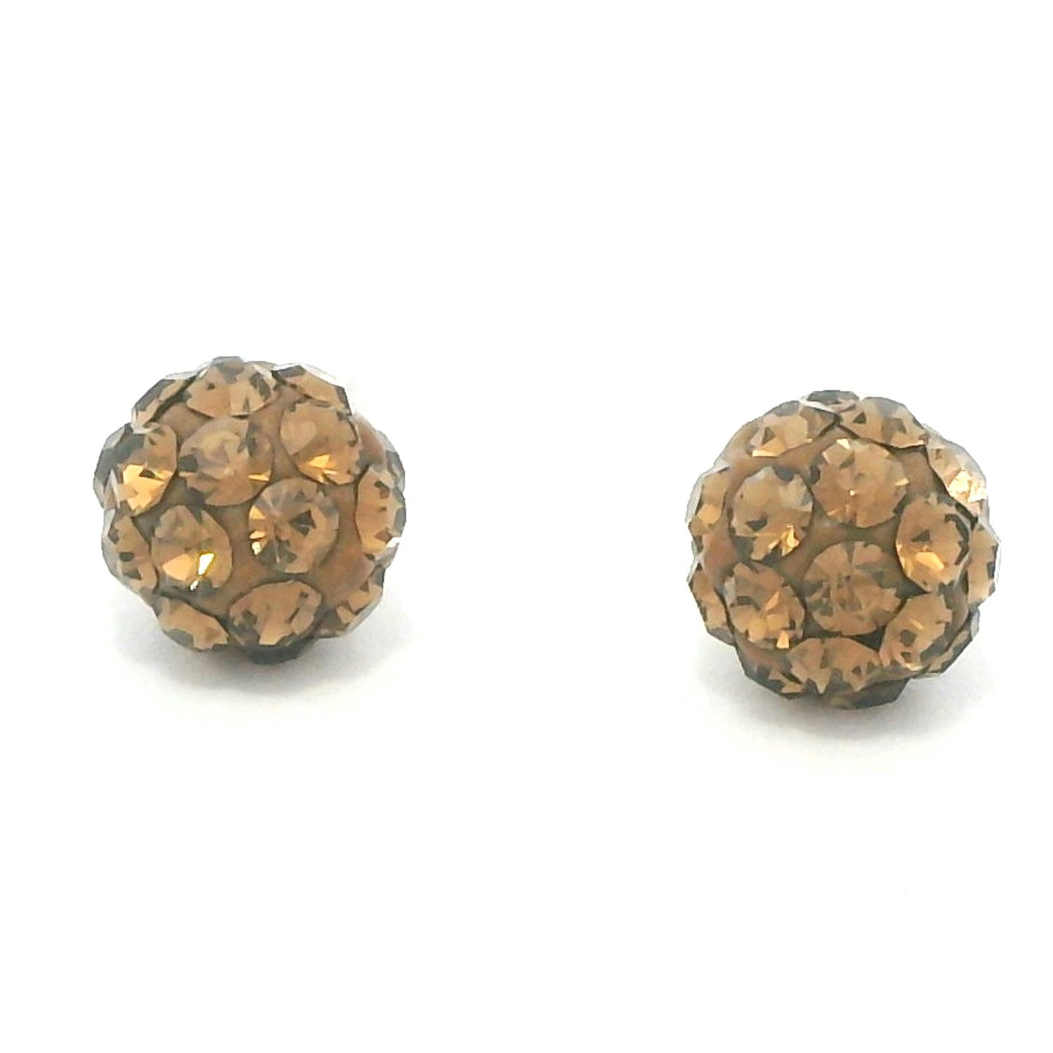 Impala Paar Серьги-гвоздики Bonnie 5 mm mit Kristallsteinen von Preciosa, Silberschmuck für Damen mit Kristallsteinen