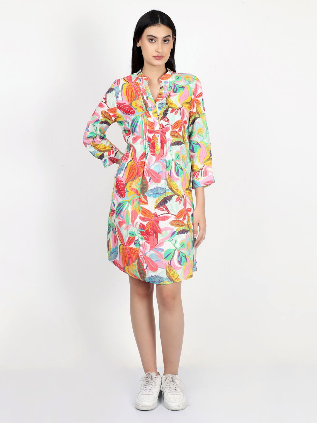 VICCI Germany A-Linien-Kleid (1-tlg) Mit Tunikaausschnitt günstig online kaufen