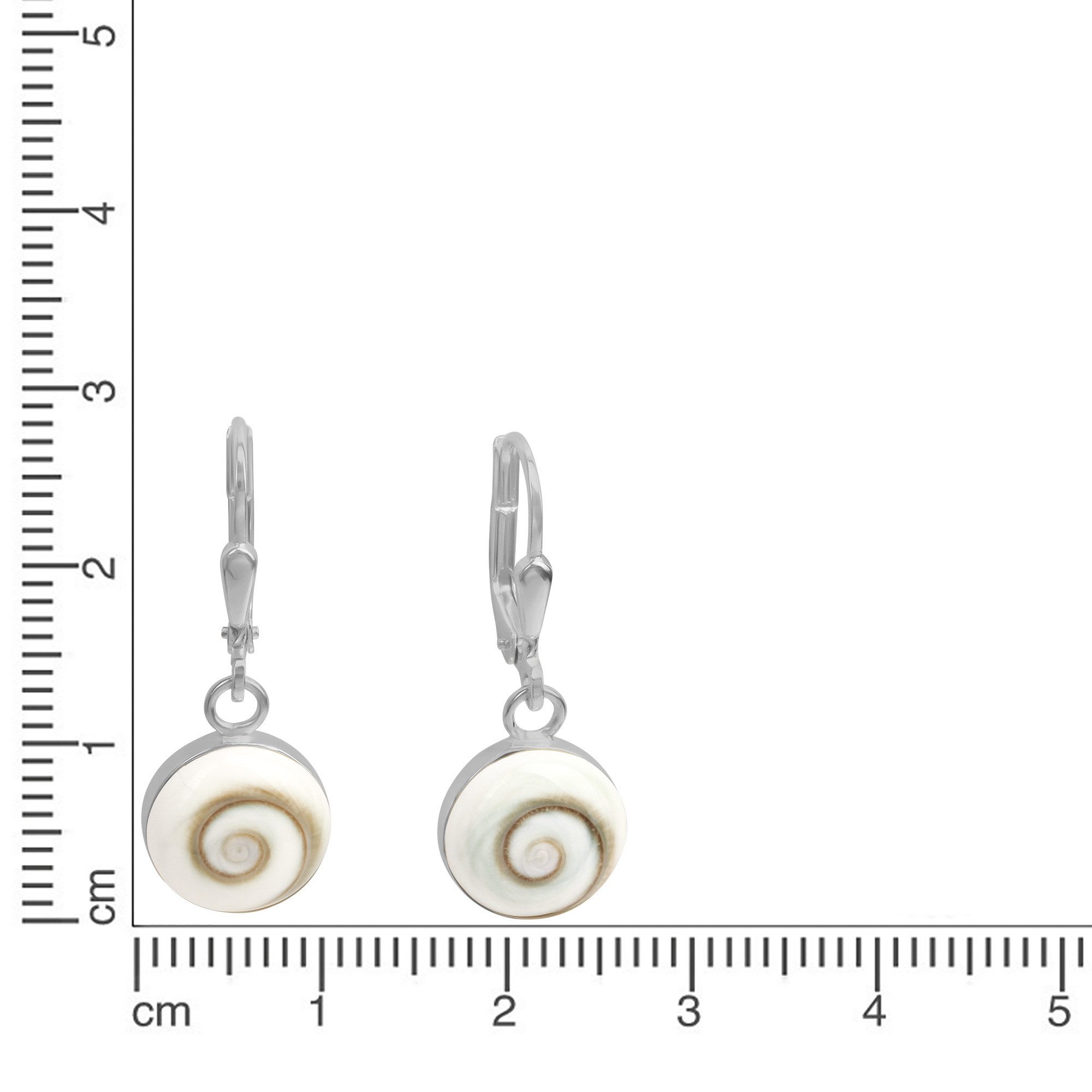 Vivance Paar Ohrhänger 925/- Sterling Silber mit Muschel weiß günstig online kaufen