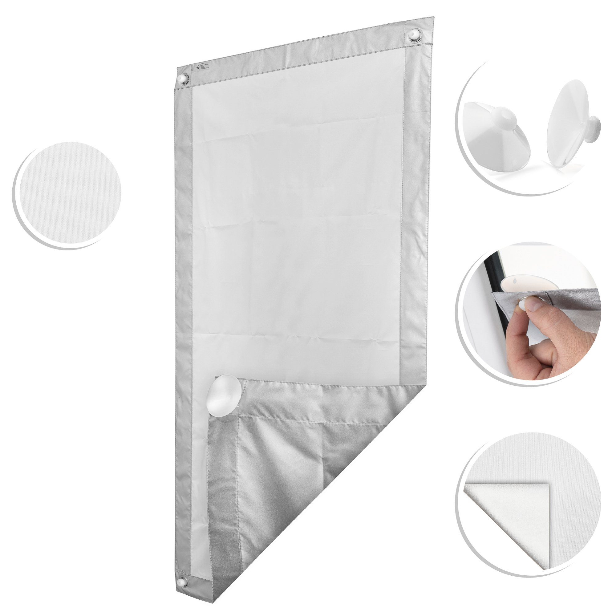 Dachfensterrollo Dachfenster Sonnenschutz, Roomy, Haftfix, verspannt, Haftf günstig online kaufen