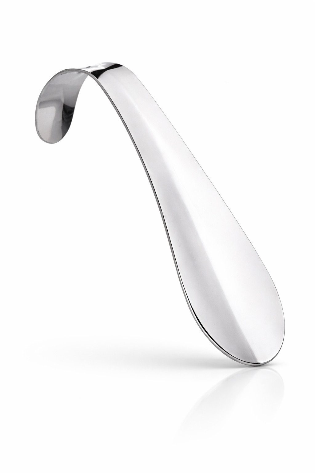 TelMo Schuhlöffel Metall Schuhanzieher 15cm, verchromt, Lochung + Haken (Einzeln) – Bild 3 von 3