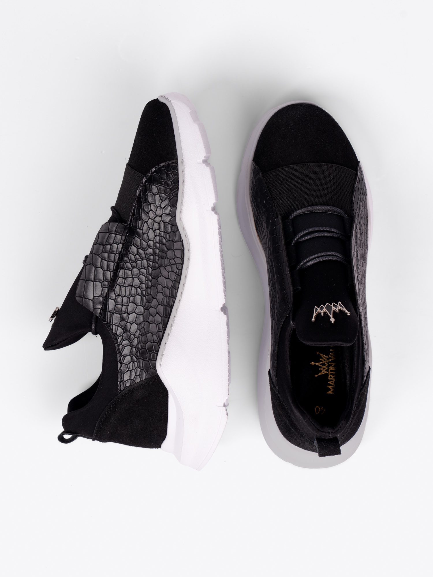 Martin Valen Herren Sneakers mit dicker Sohle Schnürschuh